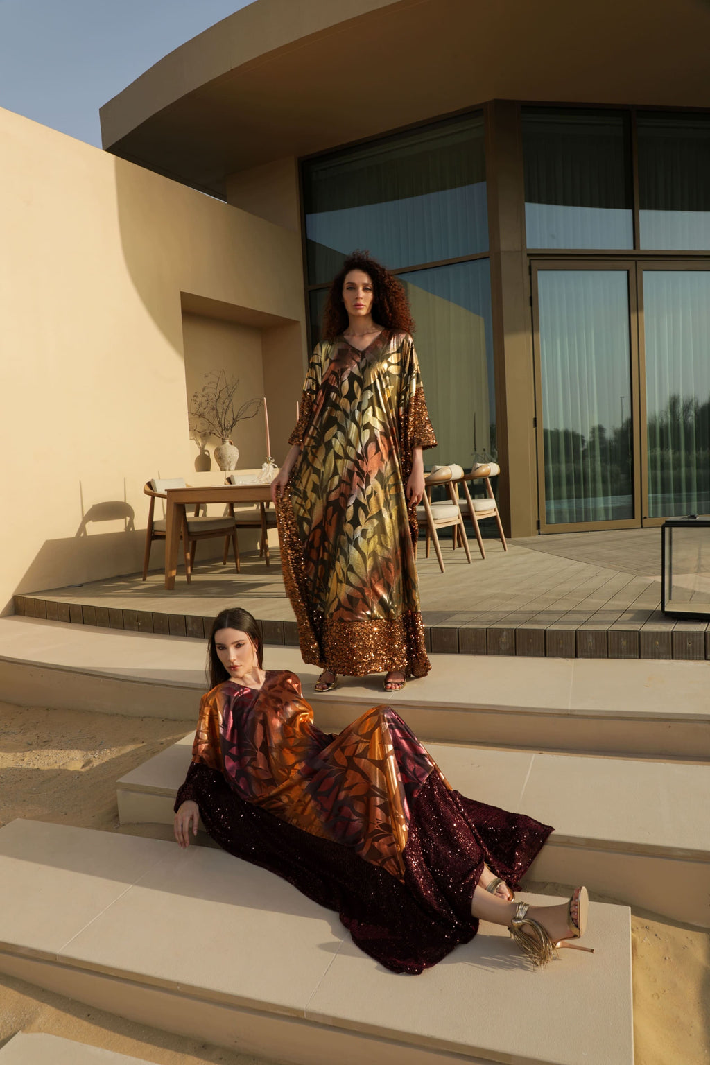 Tropical Kaftan Mauve