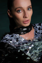 Polka Dot Kaftan With Scarf