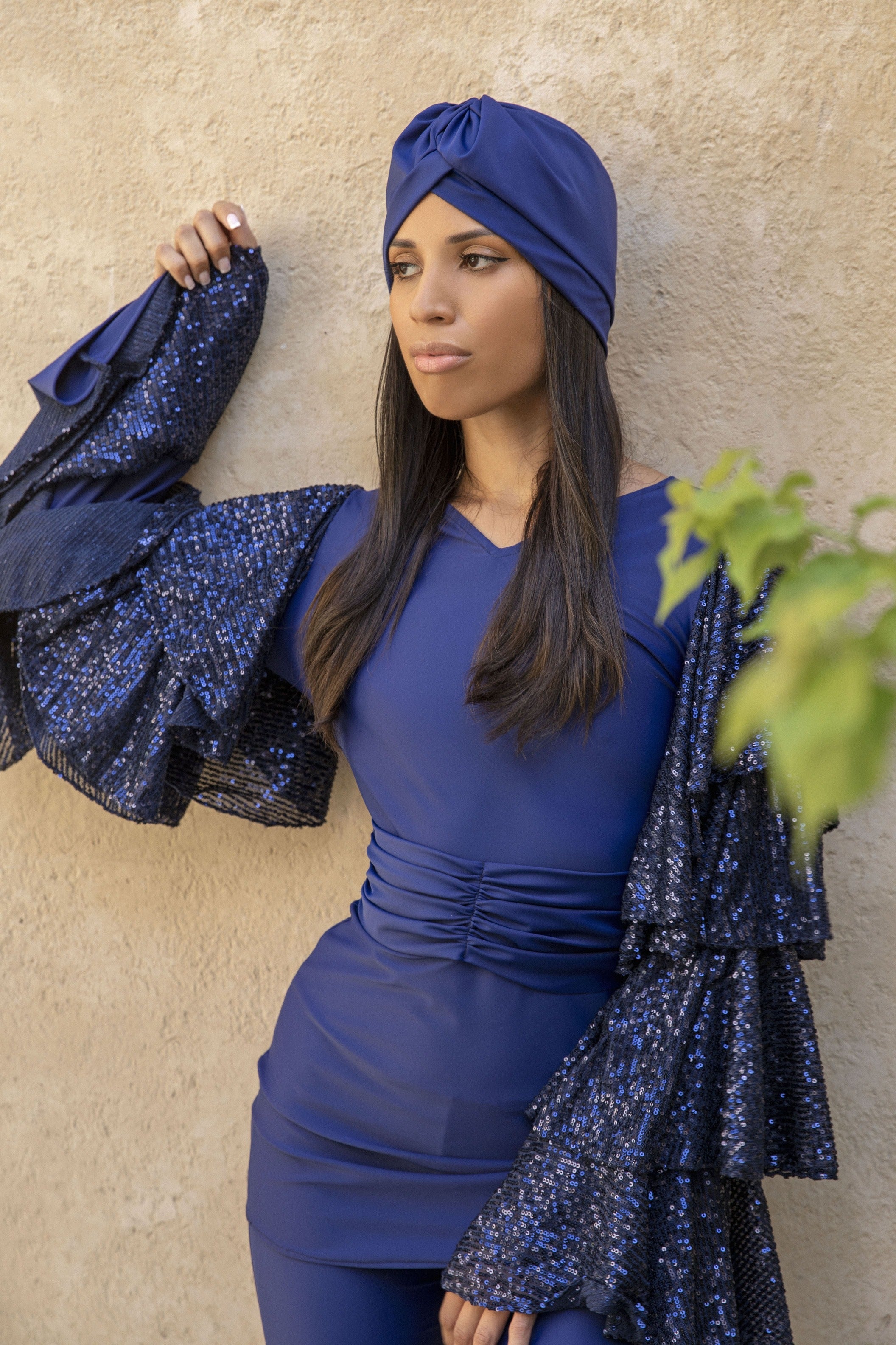 RANI Long sleeved - Midnight Blue & Blue Sequin