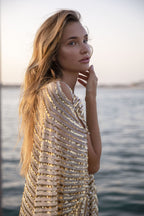 Empress kaftan Sunset. Sequins. Stillness.