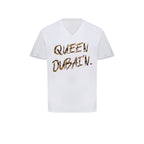 QUEEN DUBAI’N - Cheetah Print On White