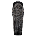 The Empress Kaftan - Black & Silver