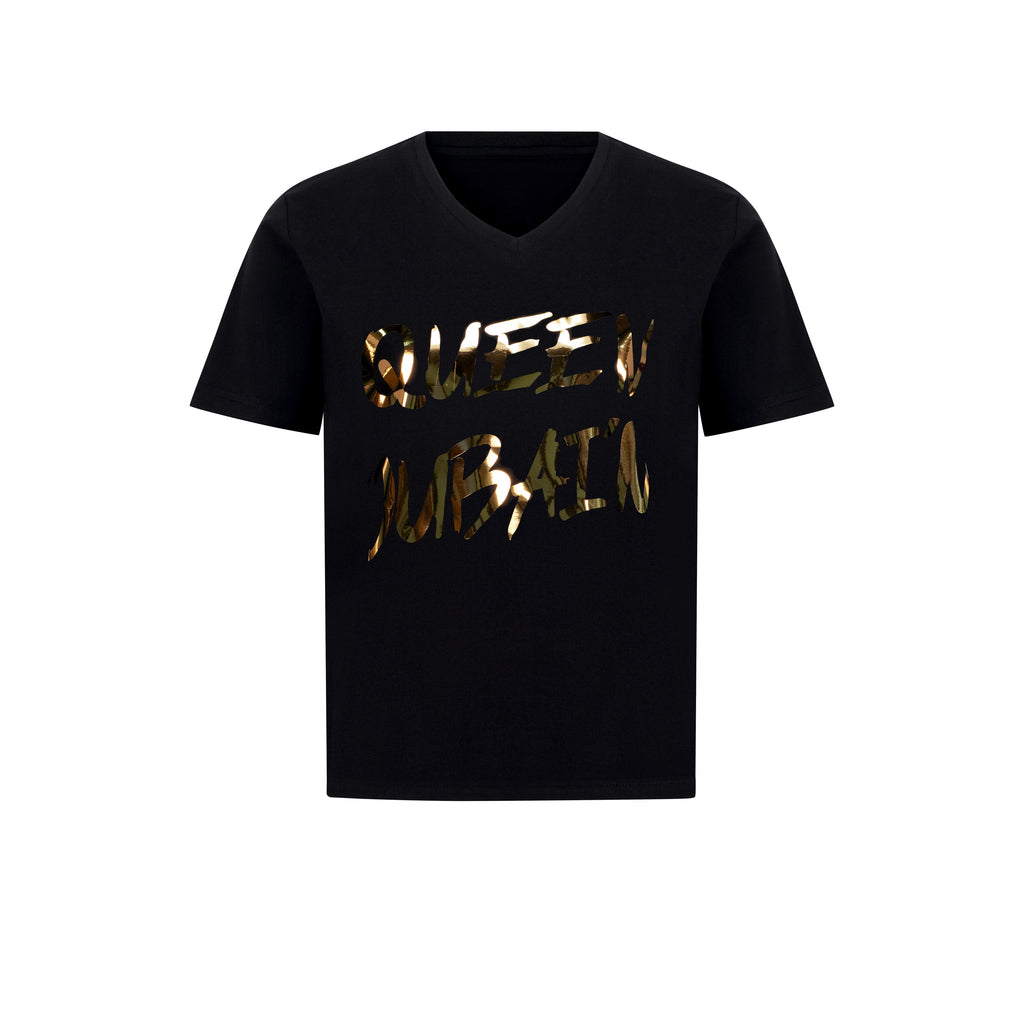 Queen Dubai'n - Shiny Gold On Black