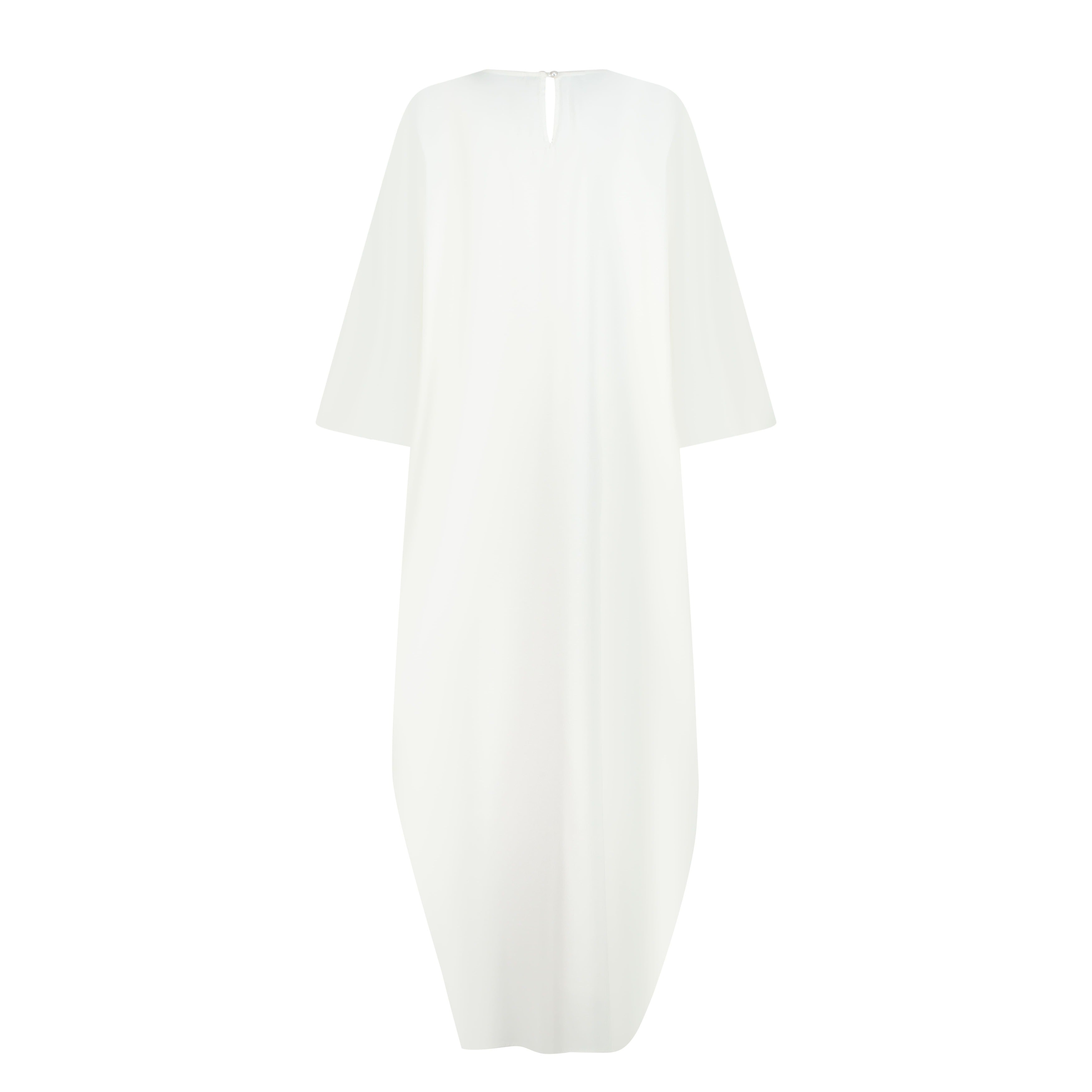 Swan Mini / Maxi Dress - White and Silver