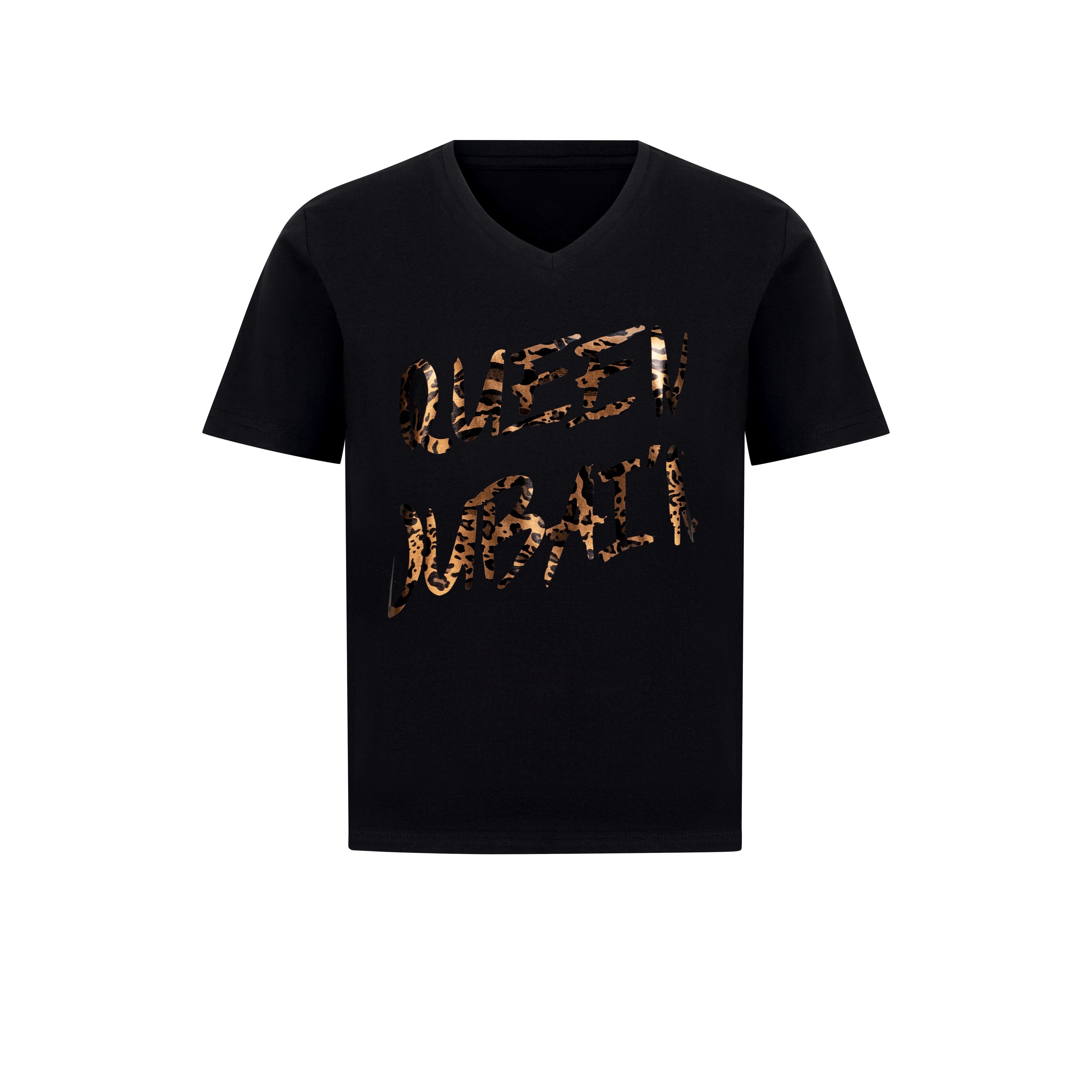 Queen Dubai'n - Cheetha Print on Black