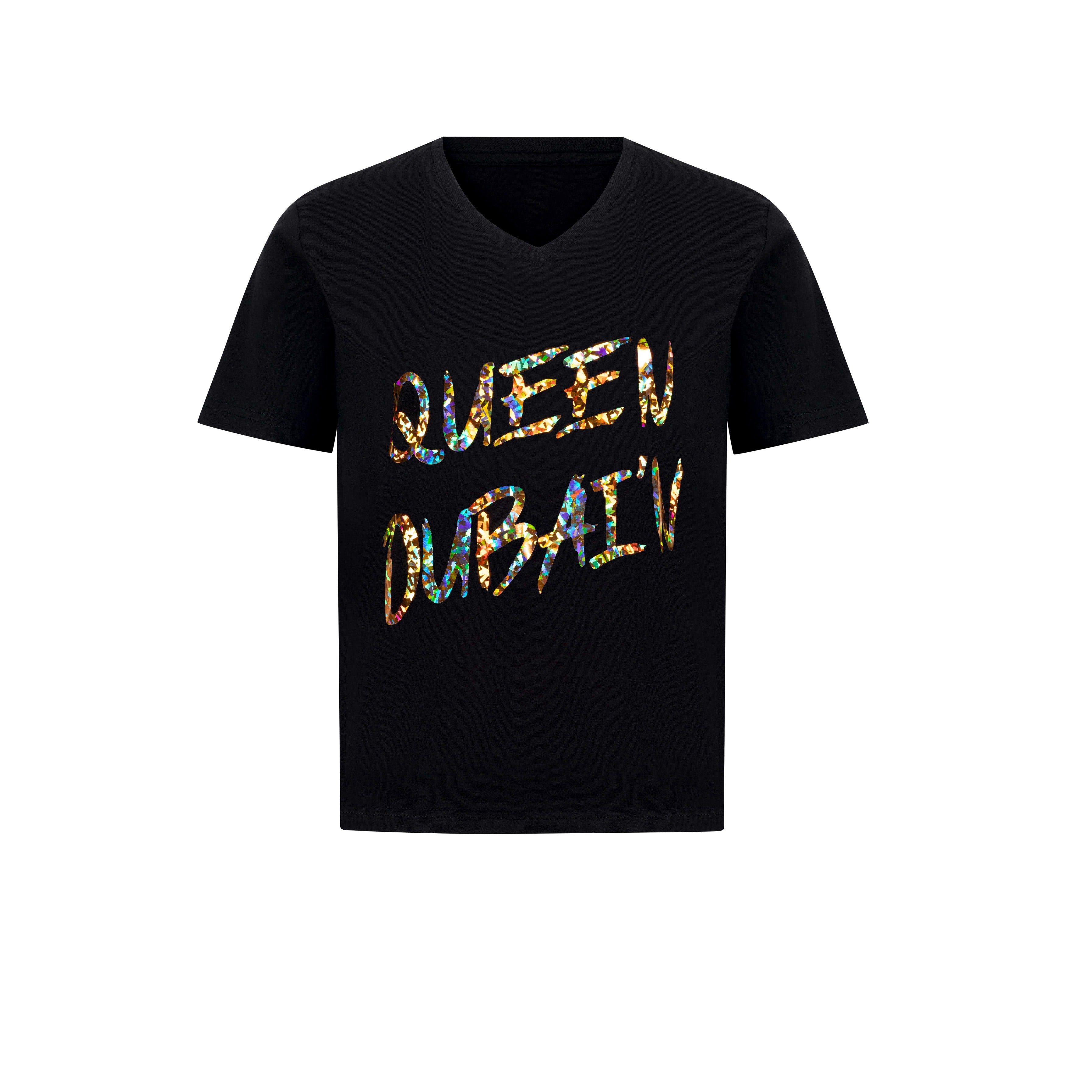Queen Dubai'n - Gold Hologram on Black