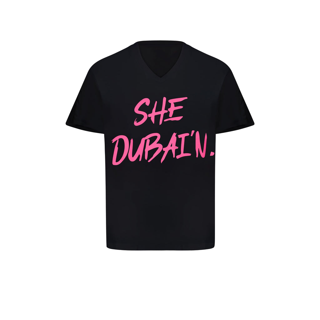 SHE DUBAI'N - Pink On Black