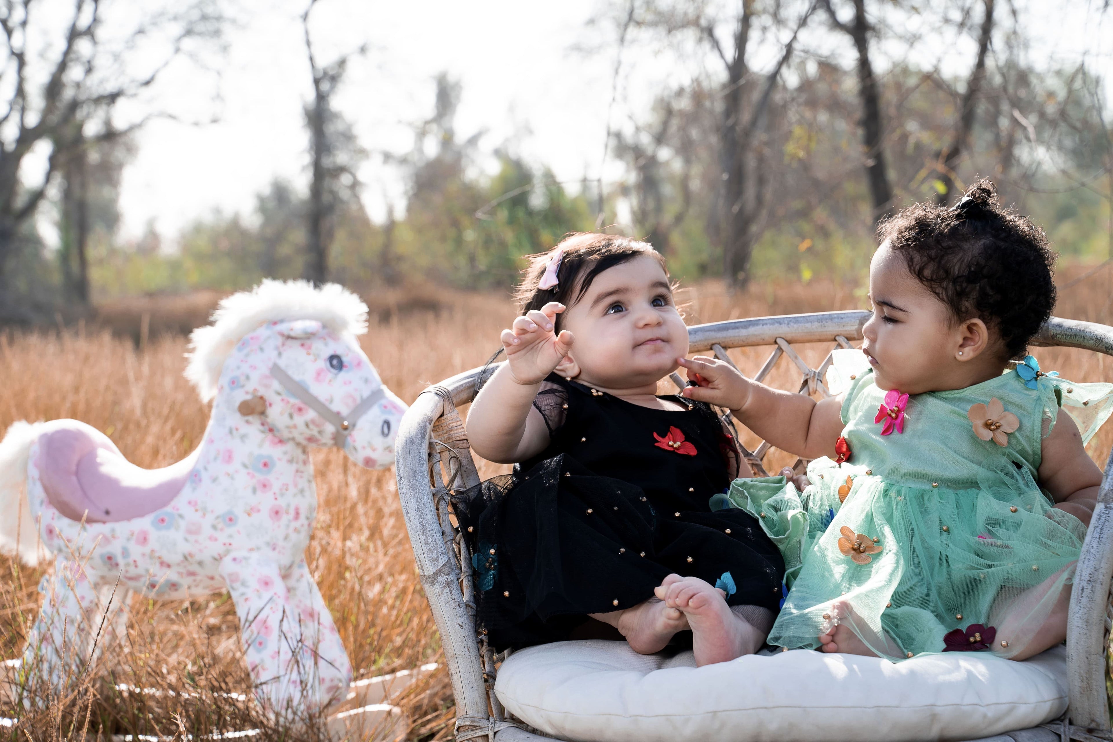 My Daisy Dress - Mint Green and Multi Colour Flowers
