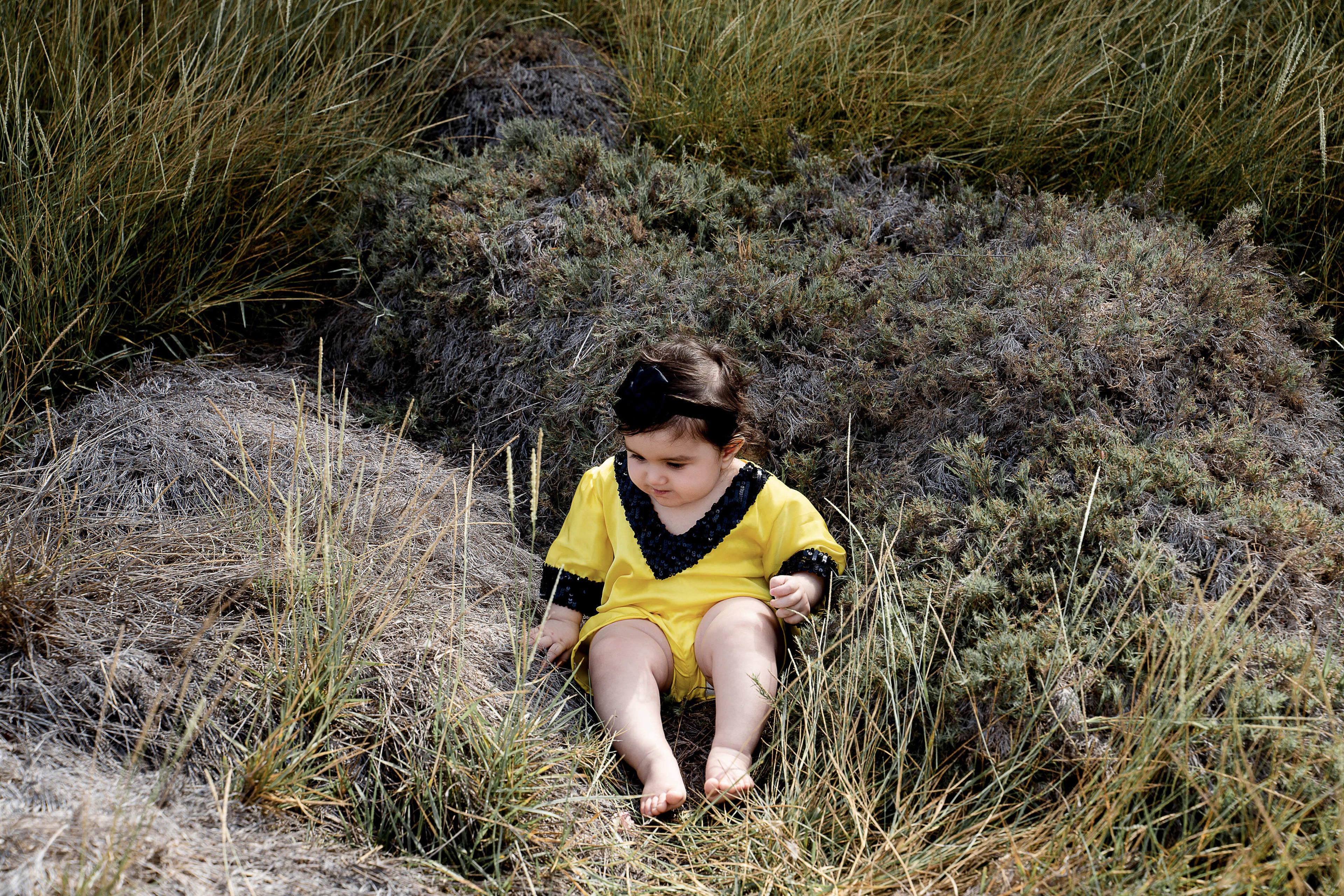 HER Shorts Set Girl - Yellow and Black Sequin