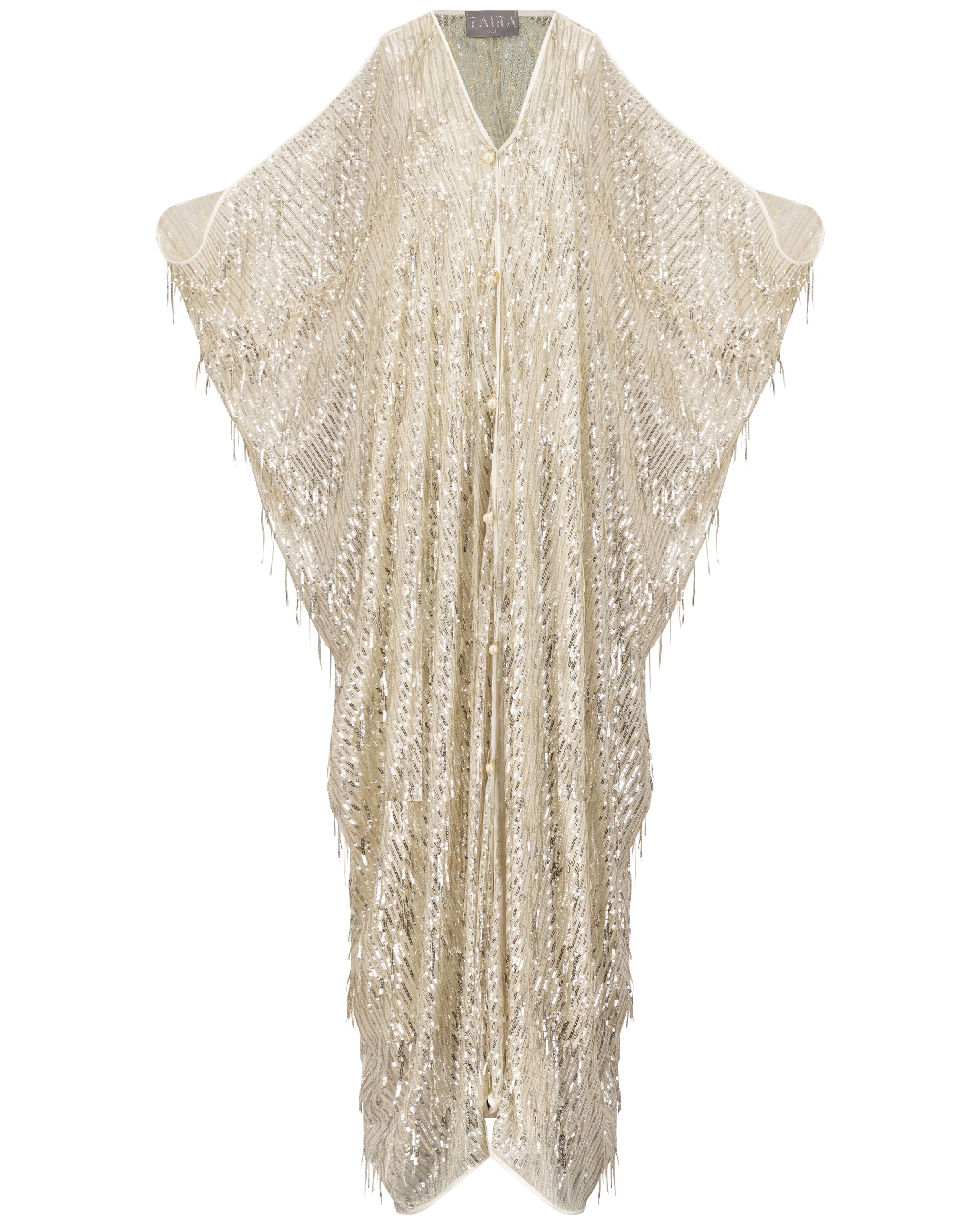 Empress kaftan - Tassel Liquid Gold in Motion