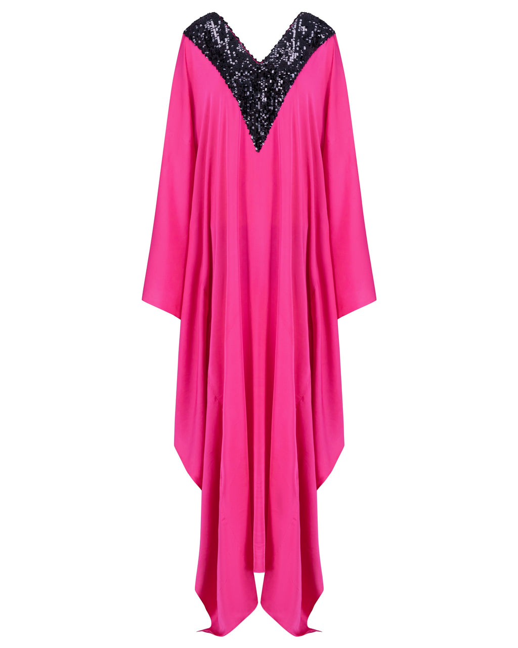 HER Kaftan - Pink and Black Sequin