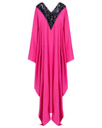 HER Kaftan - Pink and Black Sequin