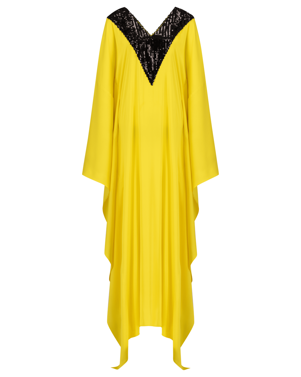 HER Kaftan - Yellow and Black Sequin