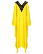 HER Kaftan - Yellow and Black Sequin
