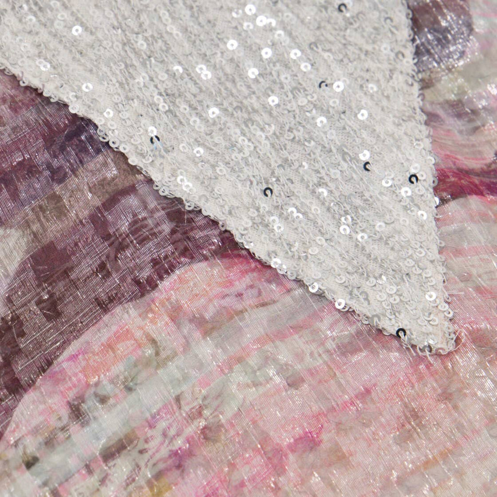 Her Kaftan - Pastel Multi Colored and Silver