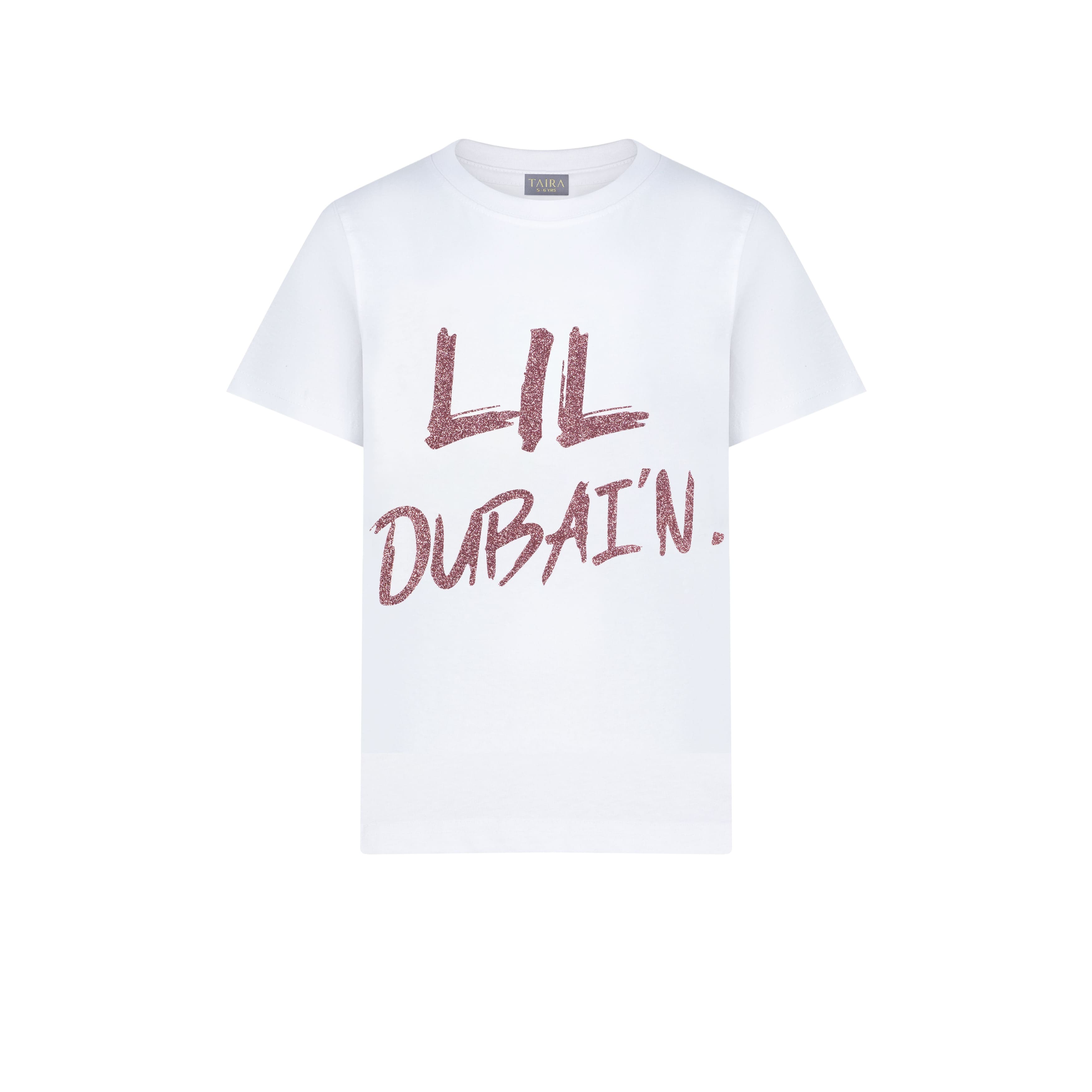 LIL DUBAI’N t Shirt - Rose Pink Bling
