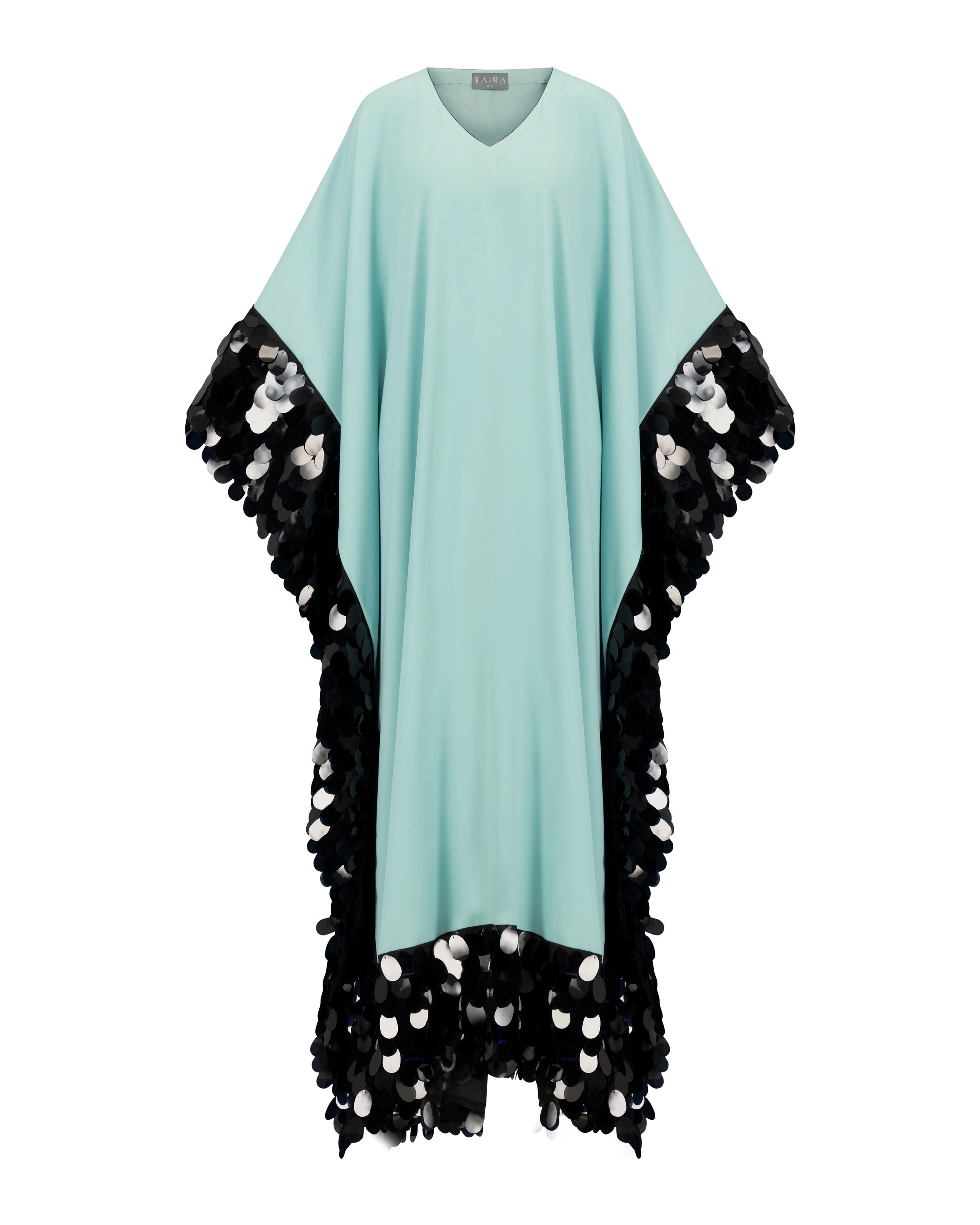 Dreamy Kaftan - Sky Blue and Black Disc