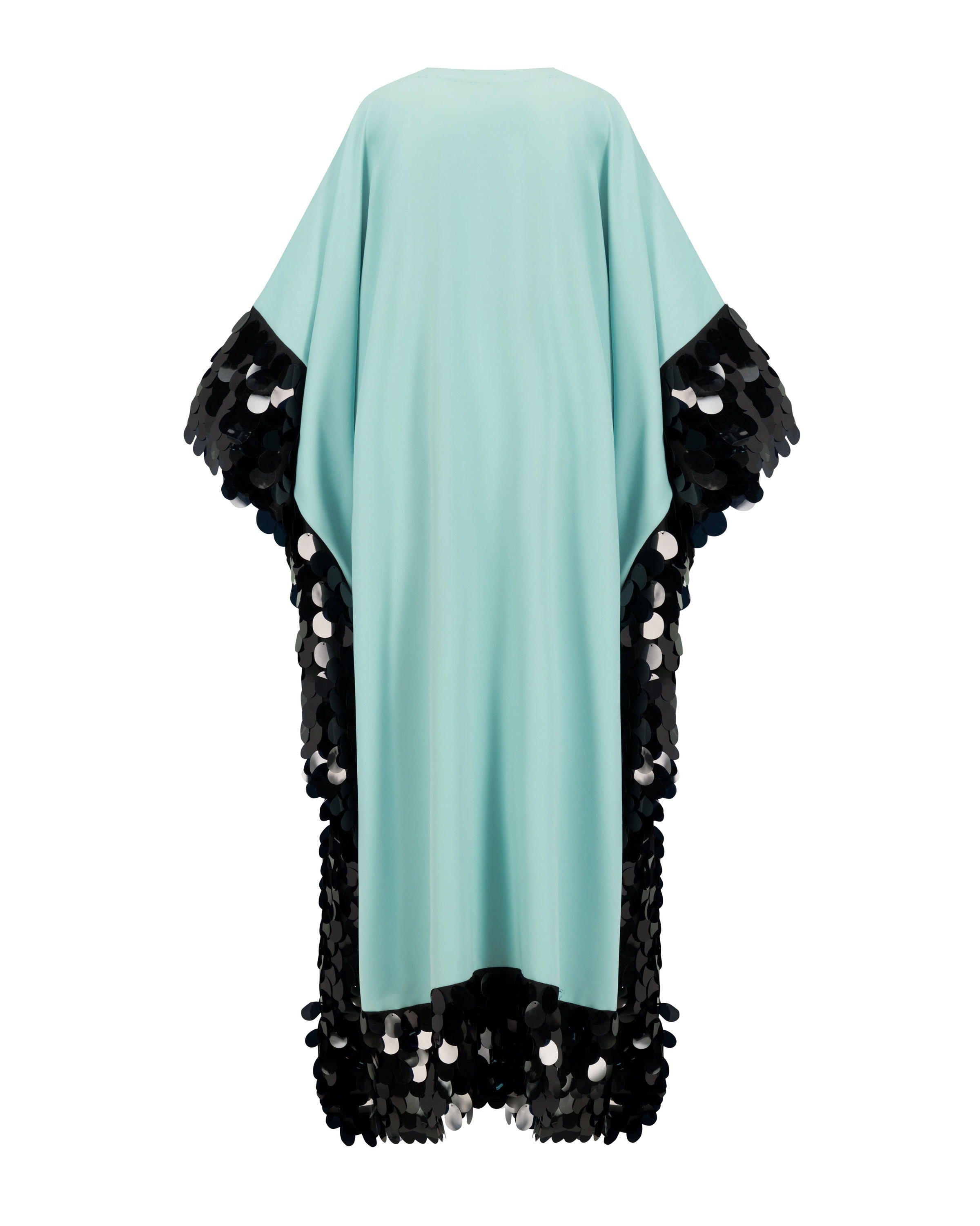 Dreamy Kaftan - Sky Blue and Black Disc