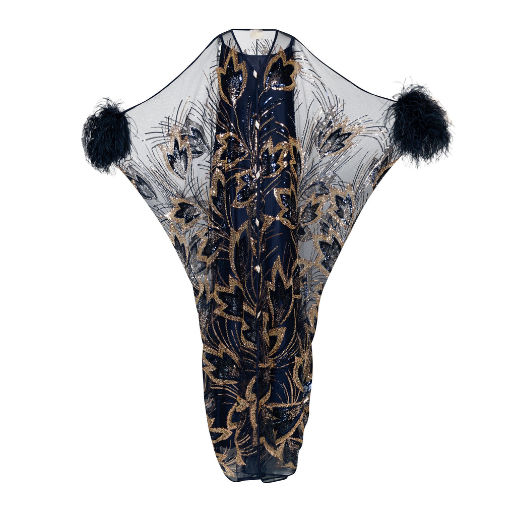 The Empress kaftan Blue and Gold