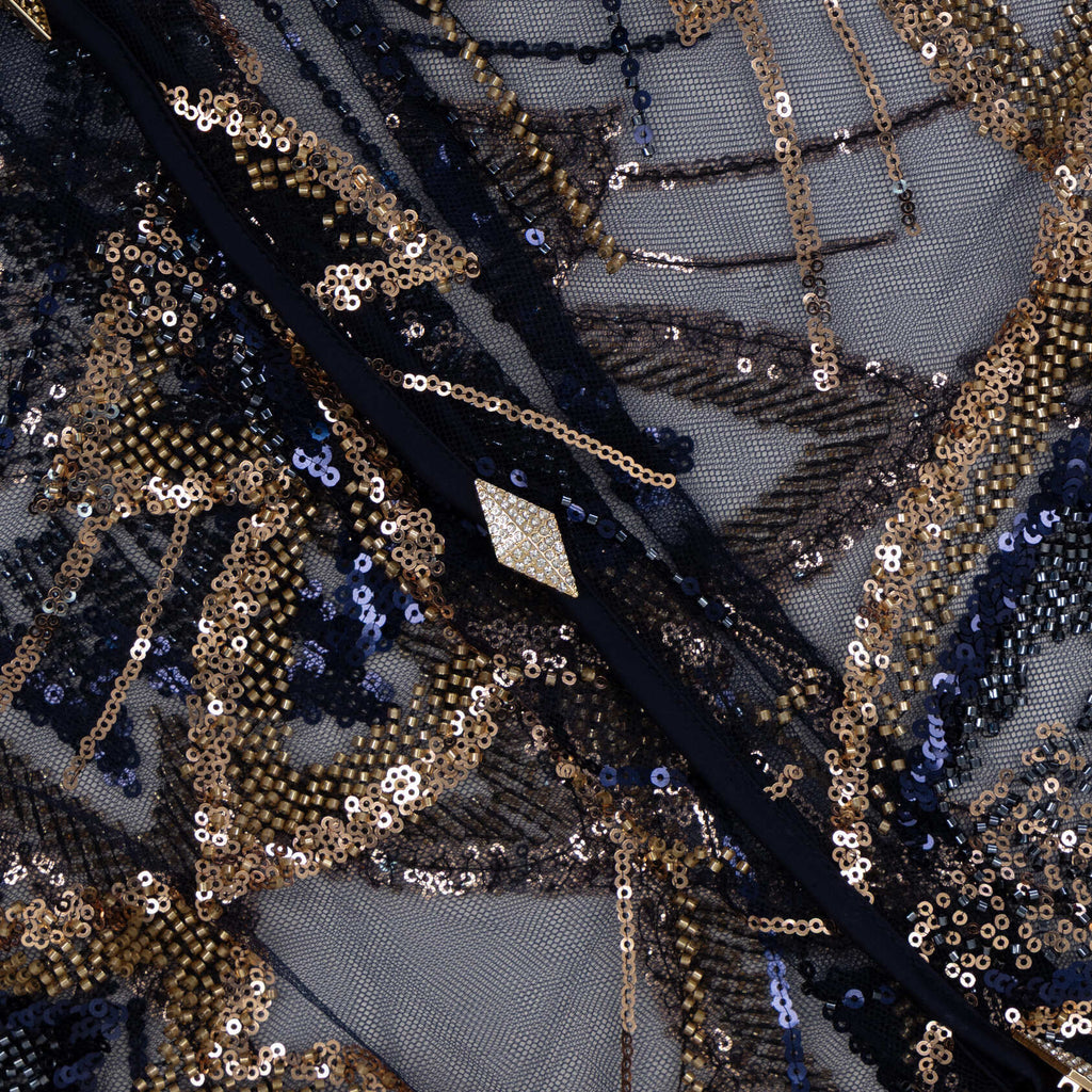 The Empress kaftan Blue and Gold