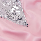 Her Kaftan - Pink and Silver Sequin