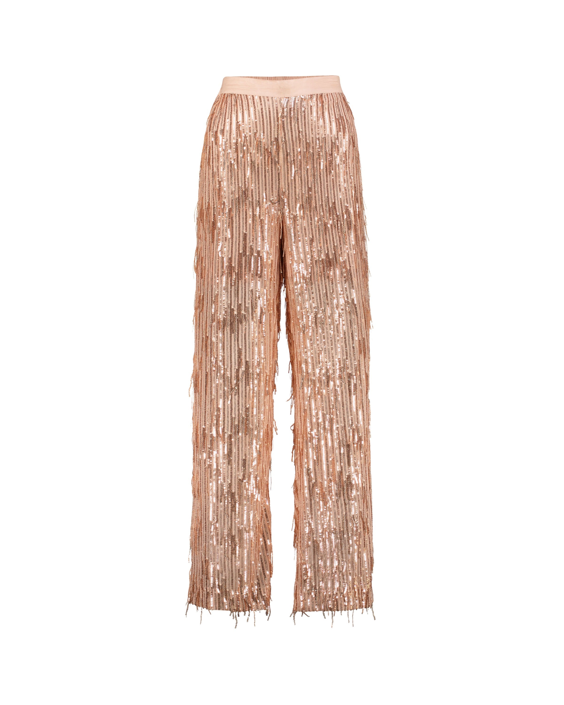 BOSSY TASSEL Pants -  Peach