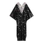 Polka Dot Kaftan With Scarf