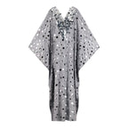 Polka Dot Kaftan With Scarf