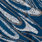 The Empress Kaftan - Teal, Silver and Gold