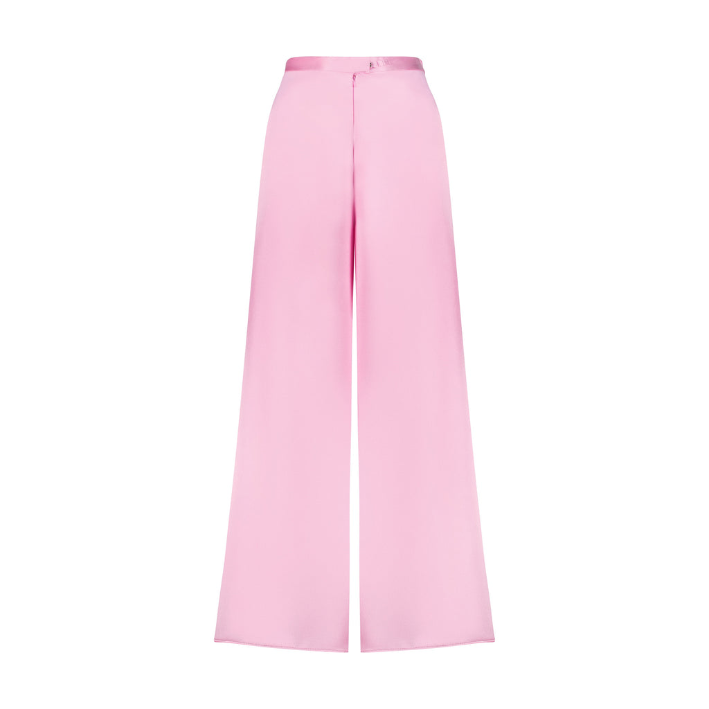 Bella Wide Leg Trousers - Baby Pink