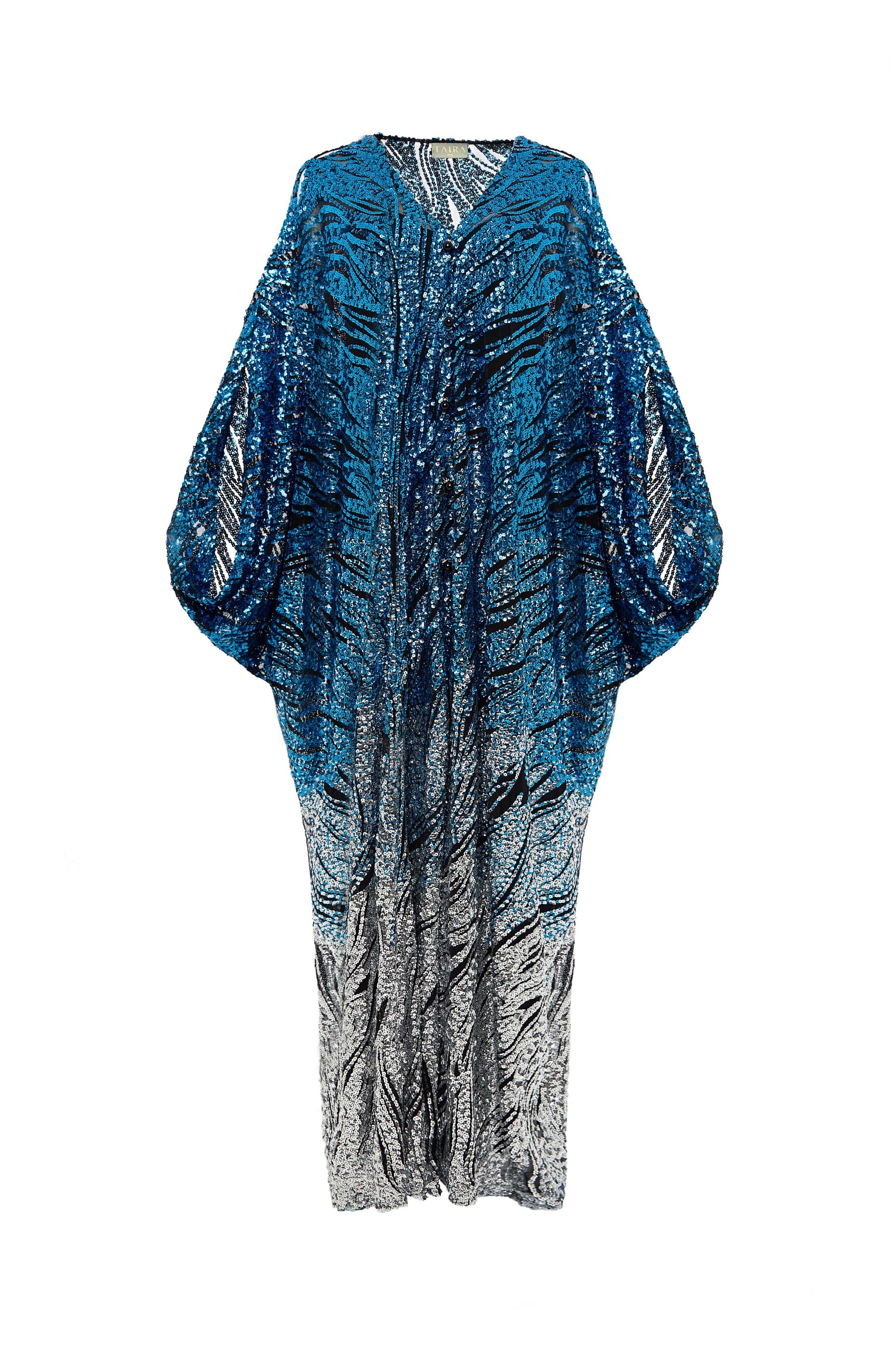 Empress Kaftan Ocean Depth - Midnight Shimmer