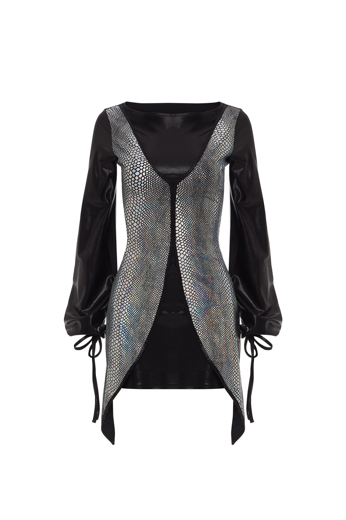 Sheikha Modest Swimsuit Set - Black and Snake Skin