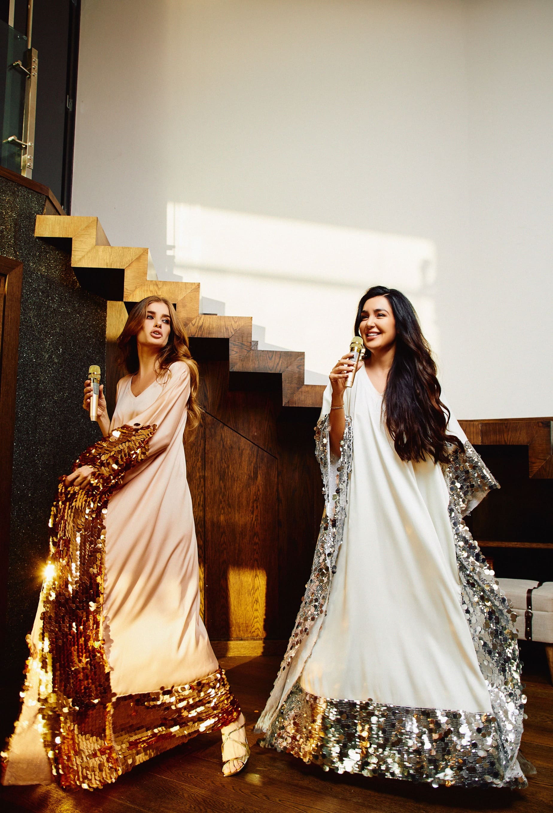 Dreamy Kaftan - White and Silver