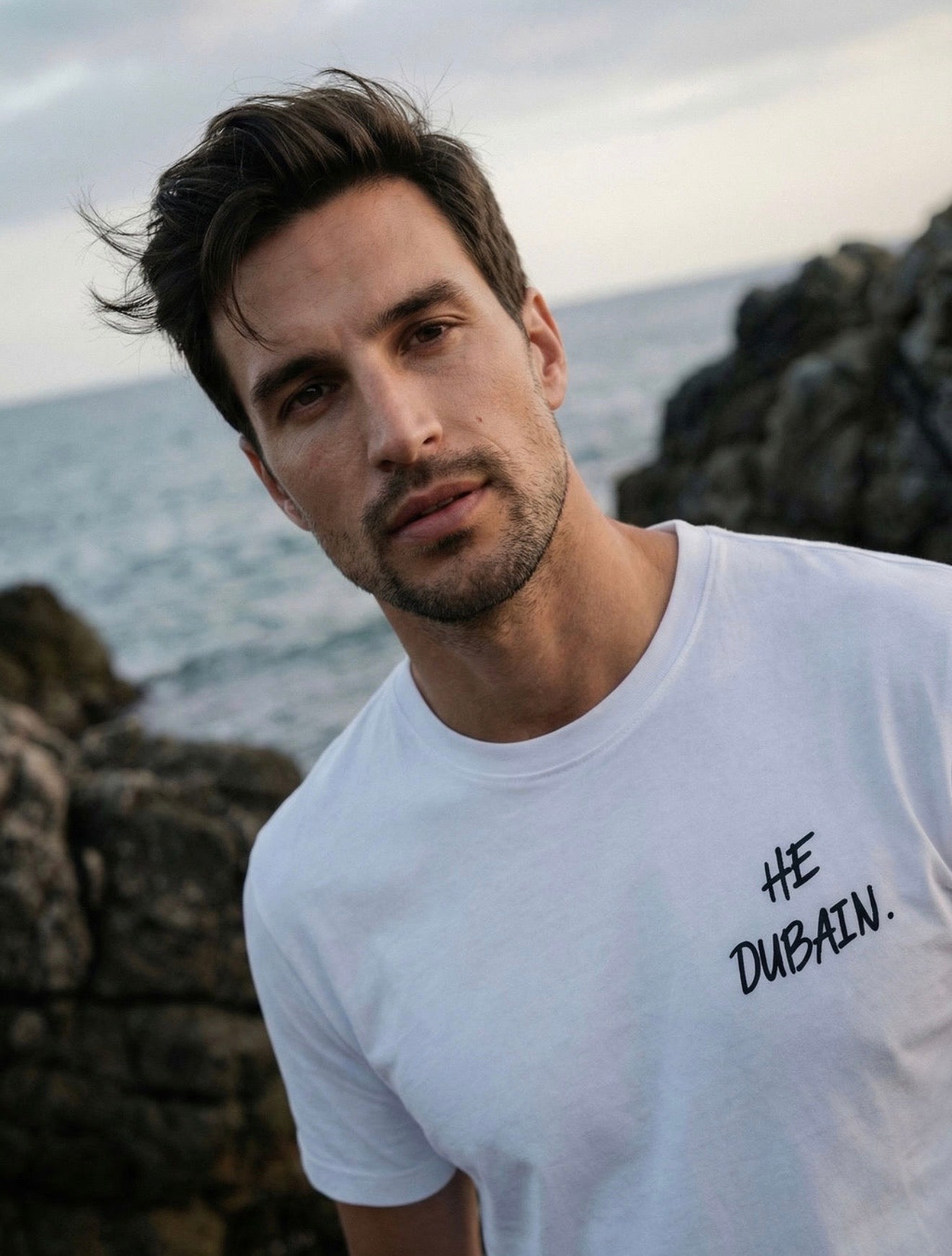 HE DUBAI’N T-Shirt Discreet - White and black