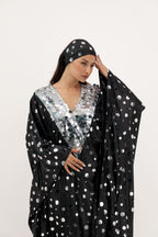 Polka Dot Kaftan With Scarf