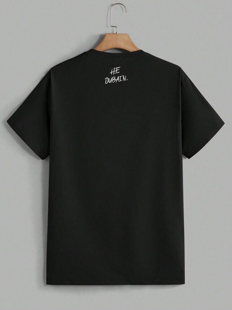 HE DUBAI’N T-Shirt - Black and Silver