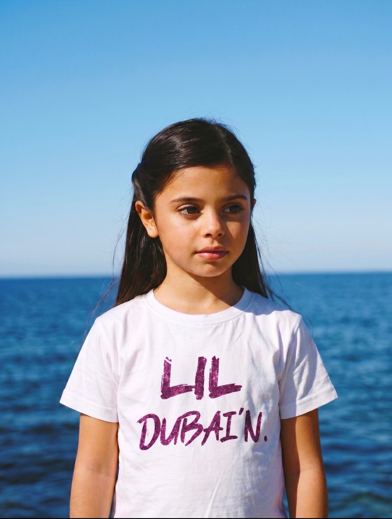LIL DUBAI’N t Shirt - Fusia Pink Bling