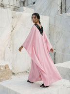 Her Kaftan - Baby Pink and Black Sequin