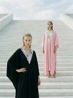 Her Kaftan - Pink and Silver Sequin