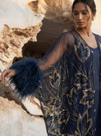 The Empress kaftan Blue and Gold