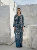 The Empress Kaftan - Teal, Silver and Gold