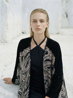 The Empress Kaftan - Black & Silver