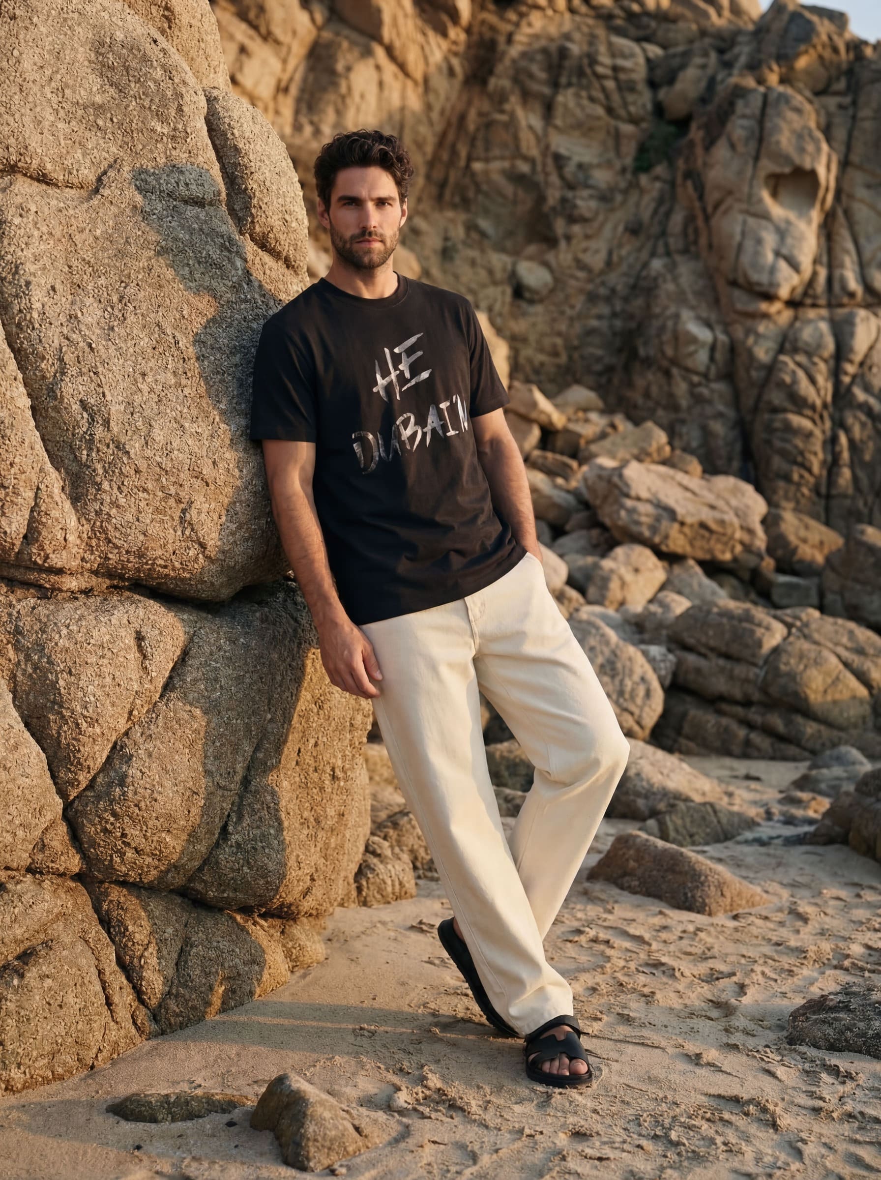 HE DUBAI’N T-Shirt - Black on Black