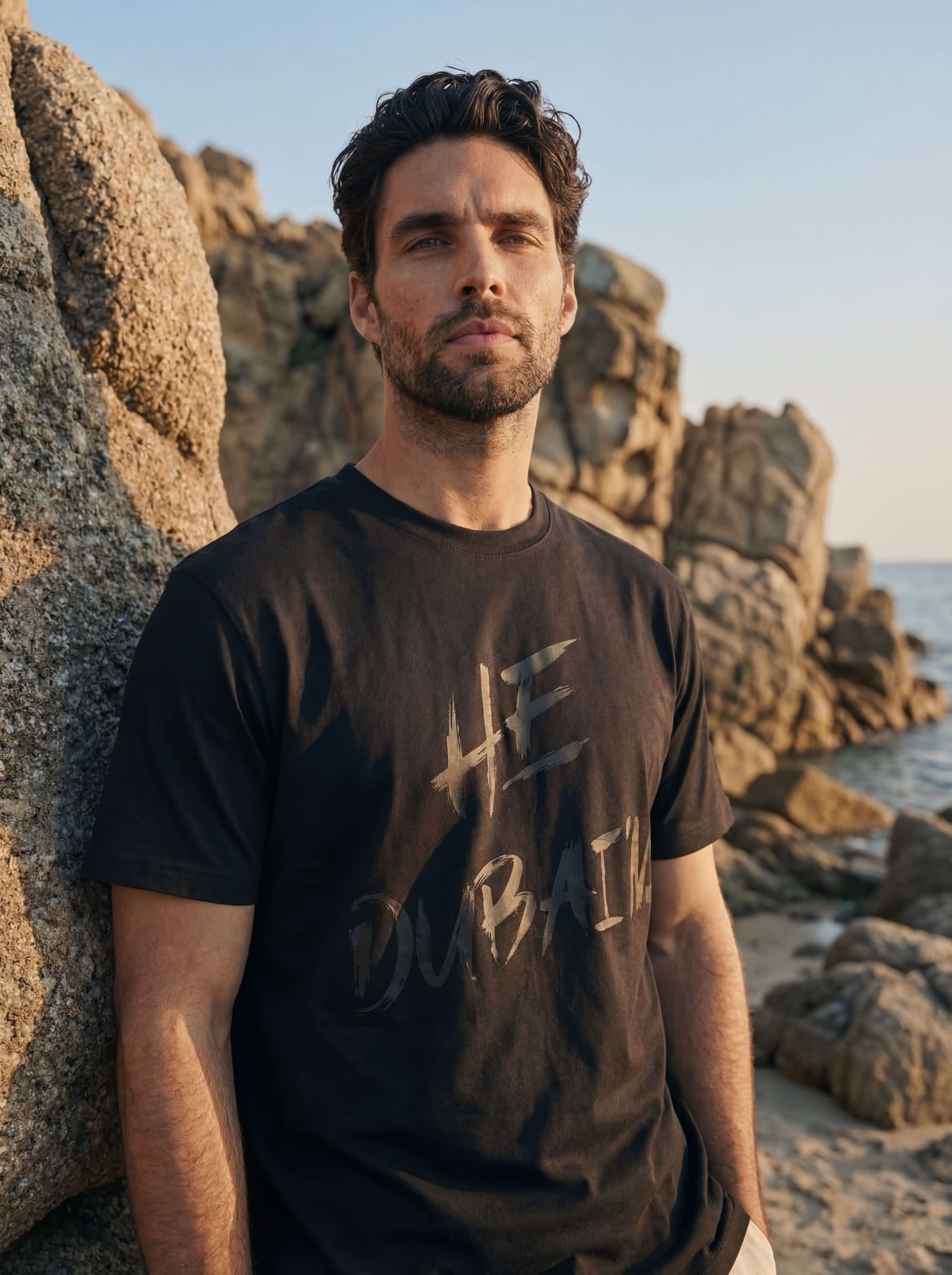 HE DUBAI’N T-Shirt - Black on Black