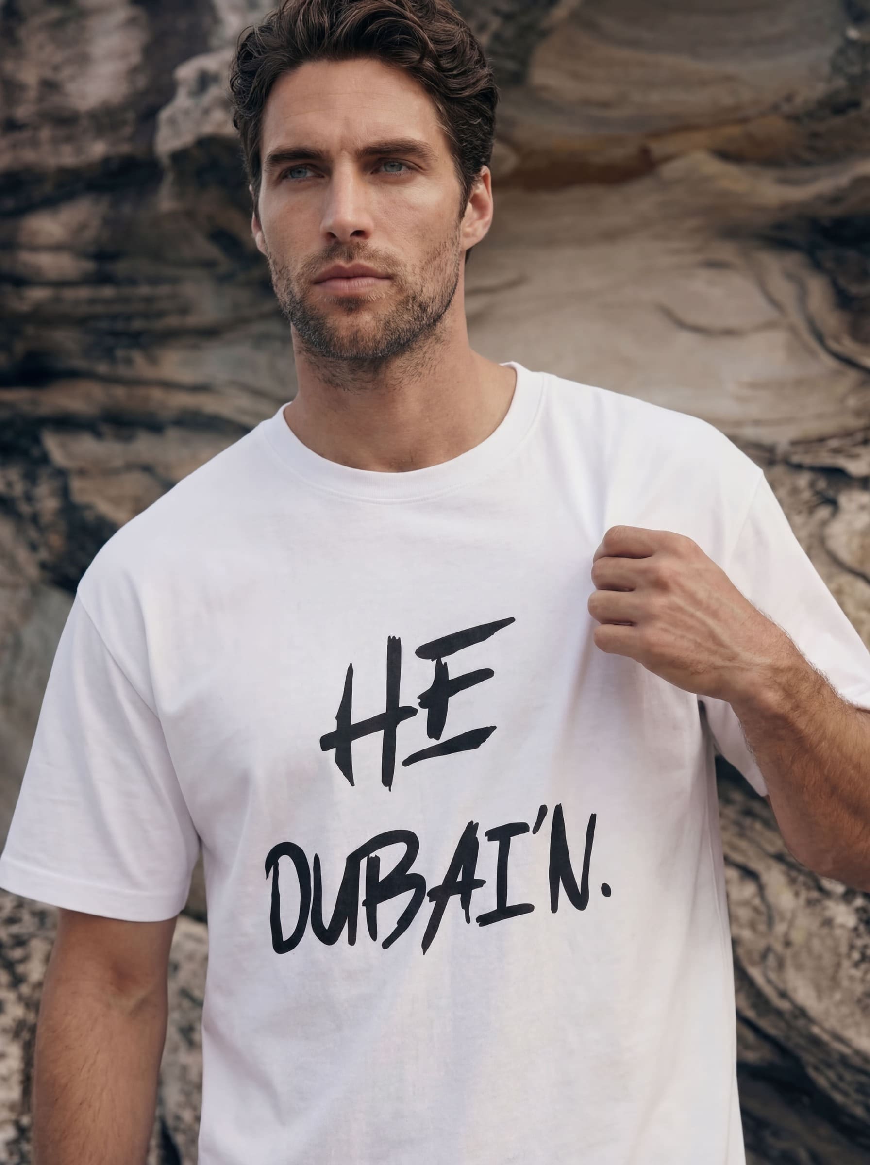 HE DUBAI’N T-Shirt - White and Black