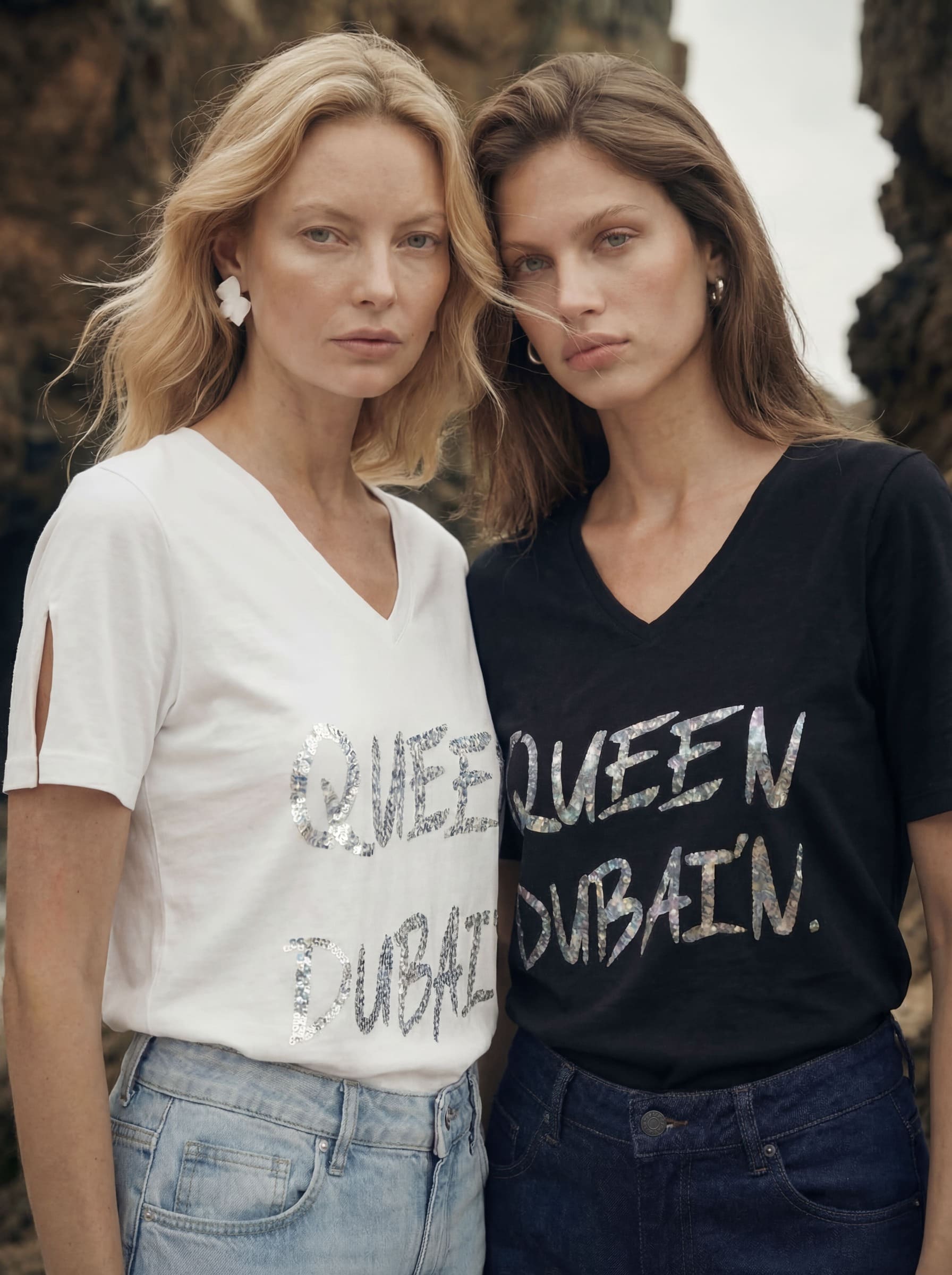 QUEEN DUBAI'N - White and Silver Hologram