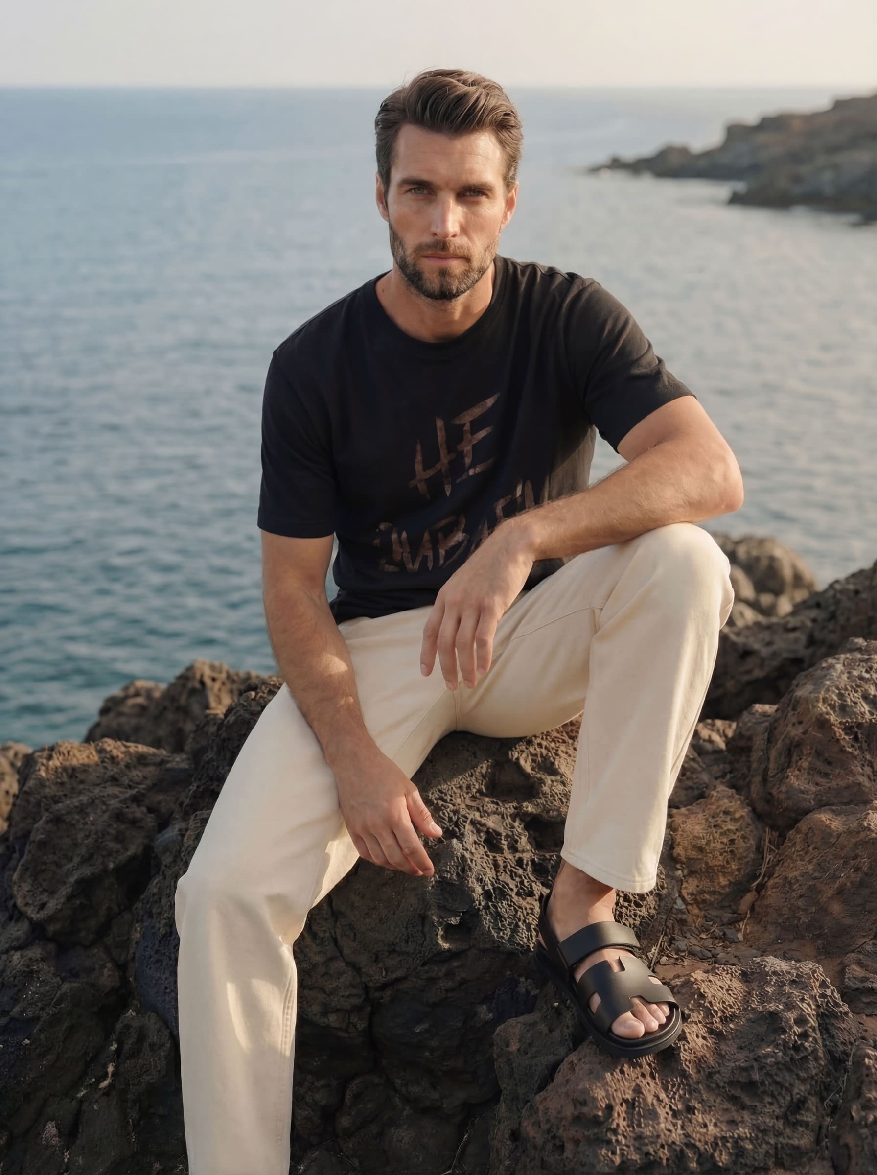 HE DUBAI’N T-Shirt - Black on Black