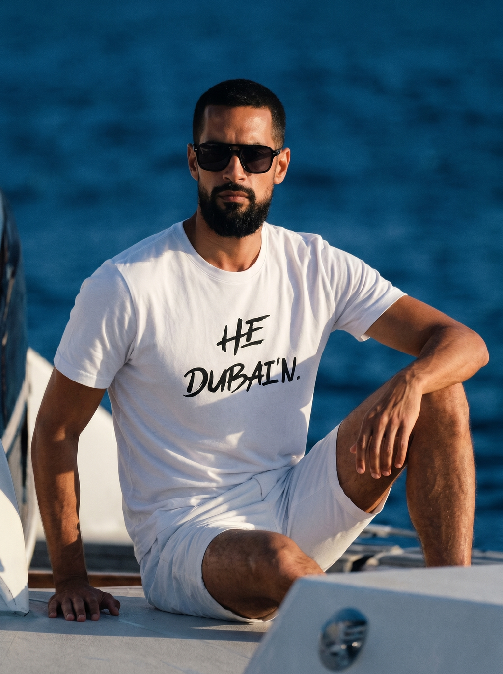 HE DUBAI’N T-Shirt - White and Black