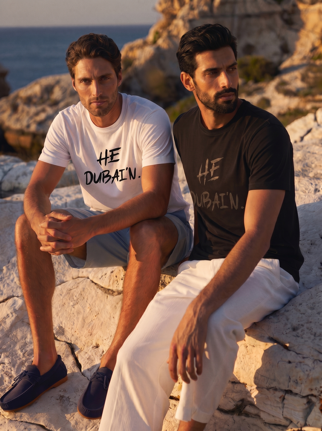 HE DUBAI’N T-Shirt - White and Black