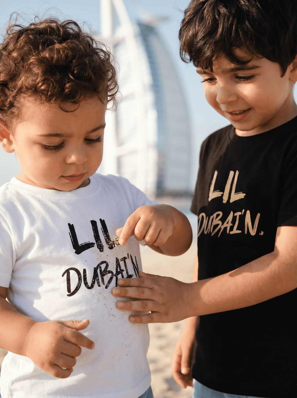 LIL DUBAI’N t Shirt - Black on White